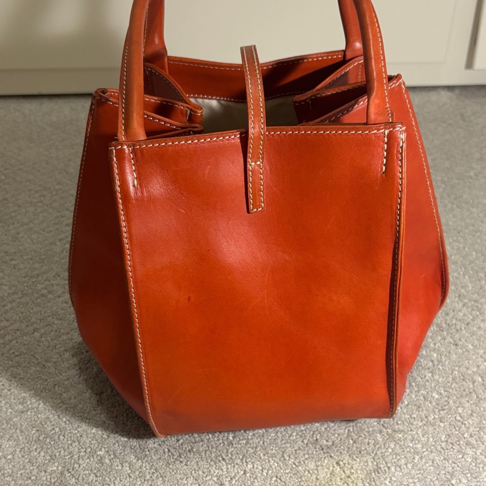 Genuine Leather Tote Bag! Made in Italy! - Picture 3 of 5